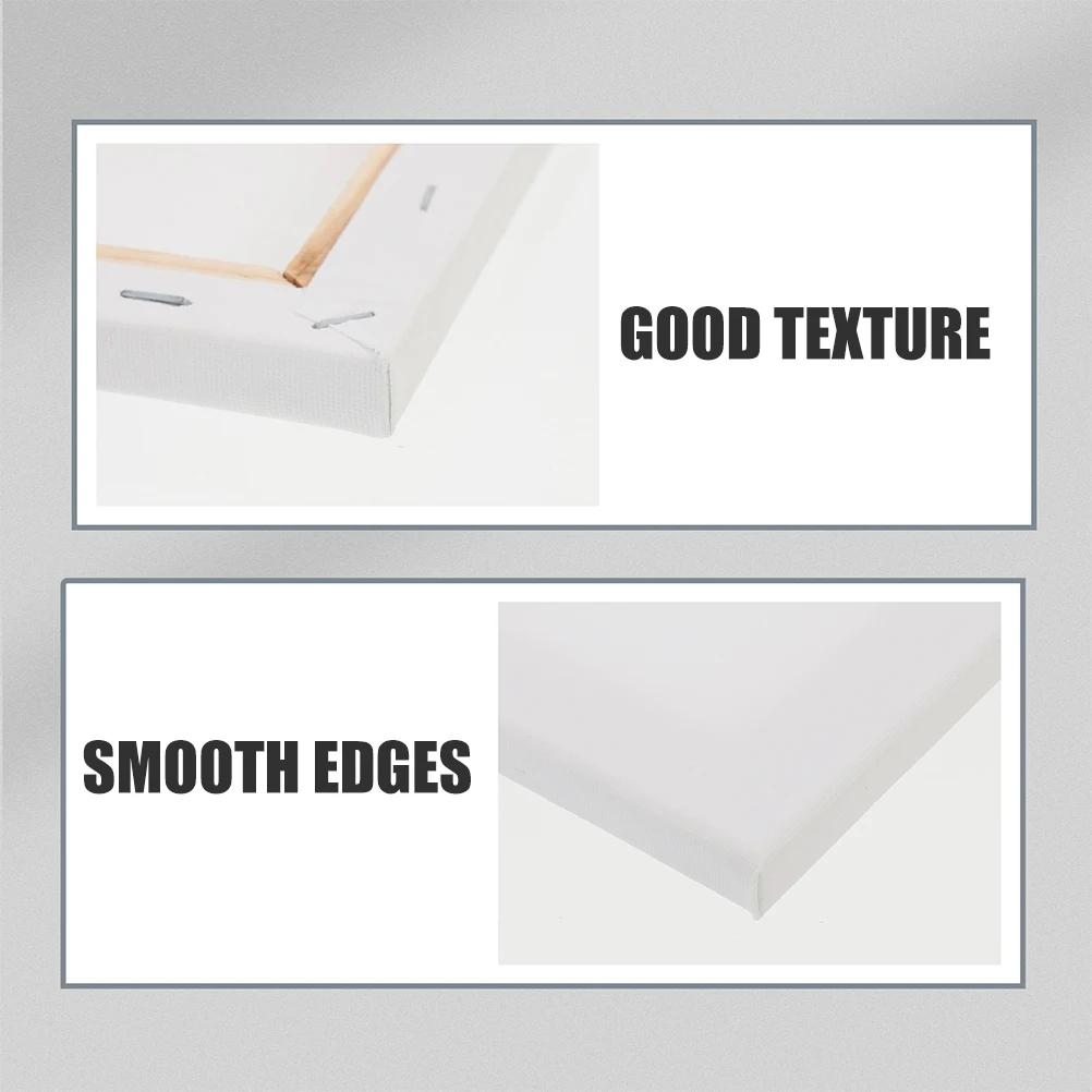 

4 Pcs Oil Canvas Frame Paint Board for Painting Artist Panels White Canvases Pad