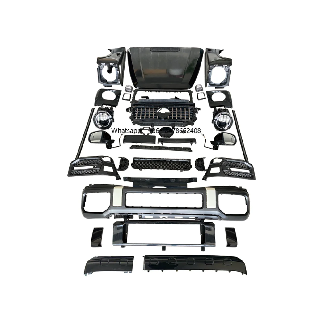 

Car Body Kit W463 Upgrade W464 Front Rear Bumper Kit Wide Body Surround Diffuser Grille Set for W463 2012-2018