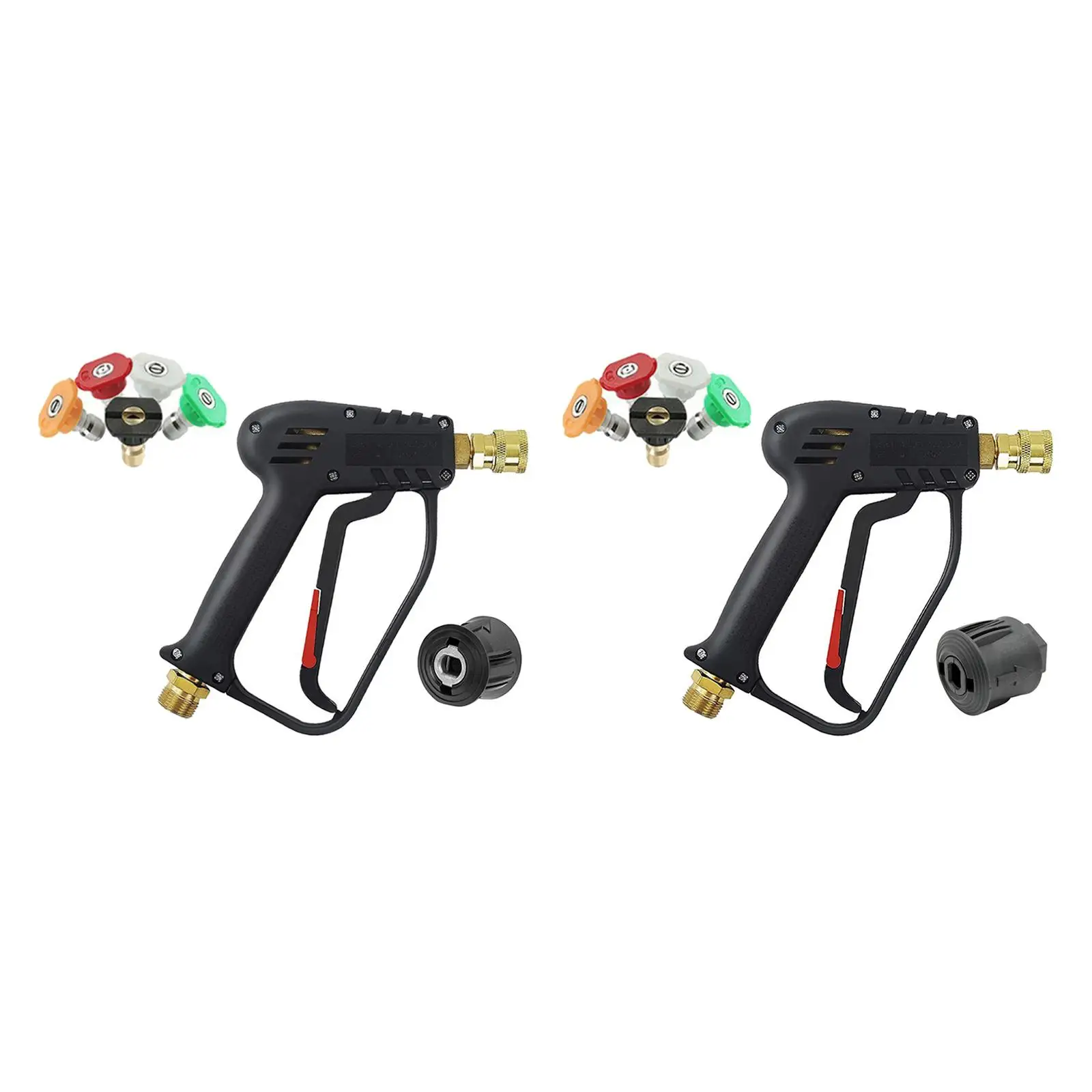 Durable M22 Pressure Washer Gun Water Cleaning Quick Release 5 Nozzles Water Jet