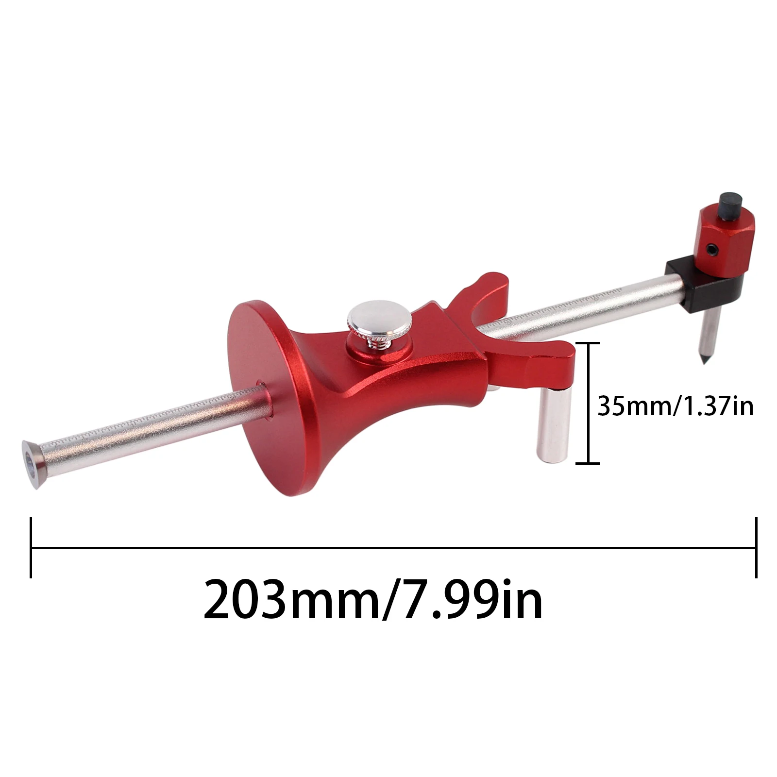 Wheel Marking Gauge Adjustable Linear Arc Dual-purpose Scriber Parallel Line Scriber Sliding Mark Scraper Wood Scribe Tool