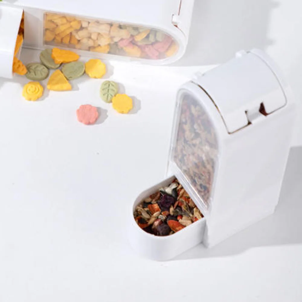 Automatischer Futternapf für Hamster – Kleintierfutterspender für Zwergenhamster, Rennmäuse und Mäuse – Anti-Auslauf-Selbsternährung – Detail 4
