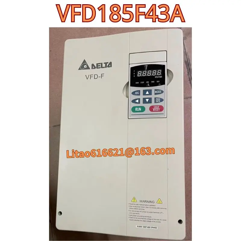 The functional test of the second-hand original frequency converter VFD185F43A is OK