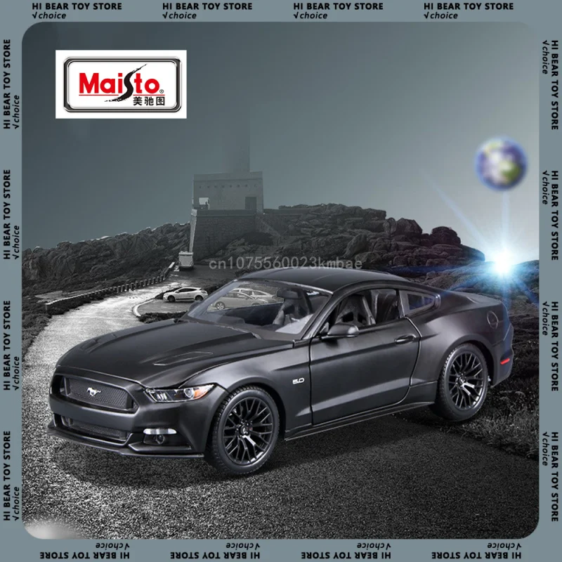 Maisto 2015 Ford Mustang Gt Model Car Alloy Die cast Luxury Sports Vehicle Model 1:18 Scale Collection deskornatest Kid Toy Gift