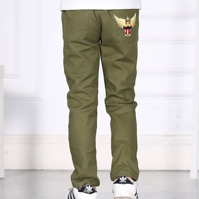 Embroidery Yauamdb Children's Pants Boys Pant Spring/autumn Casual Kids Trousers Child Trouser Cotton Casual Pants 27