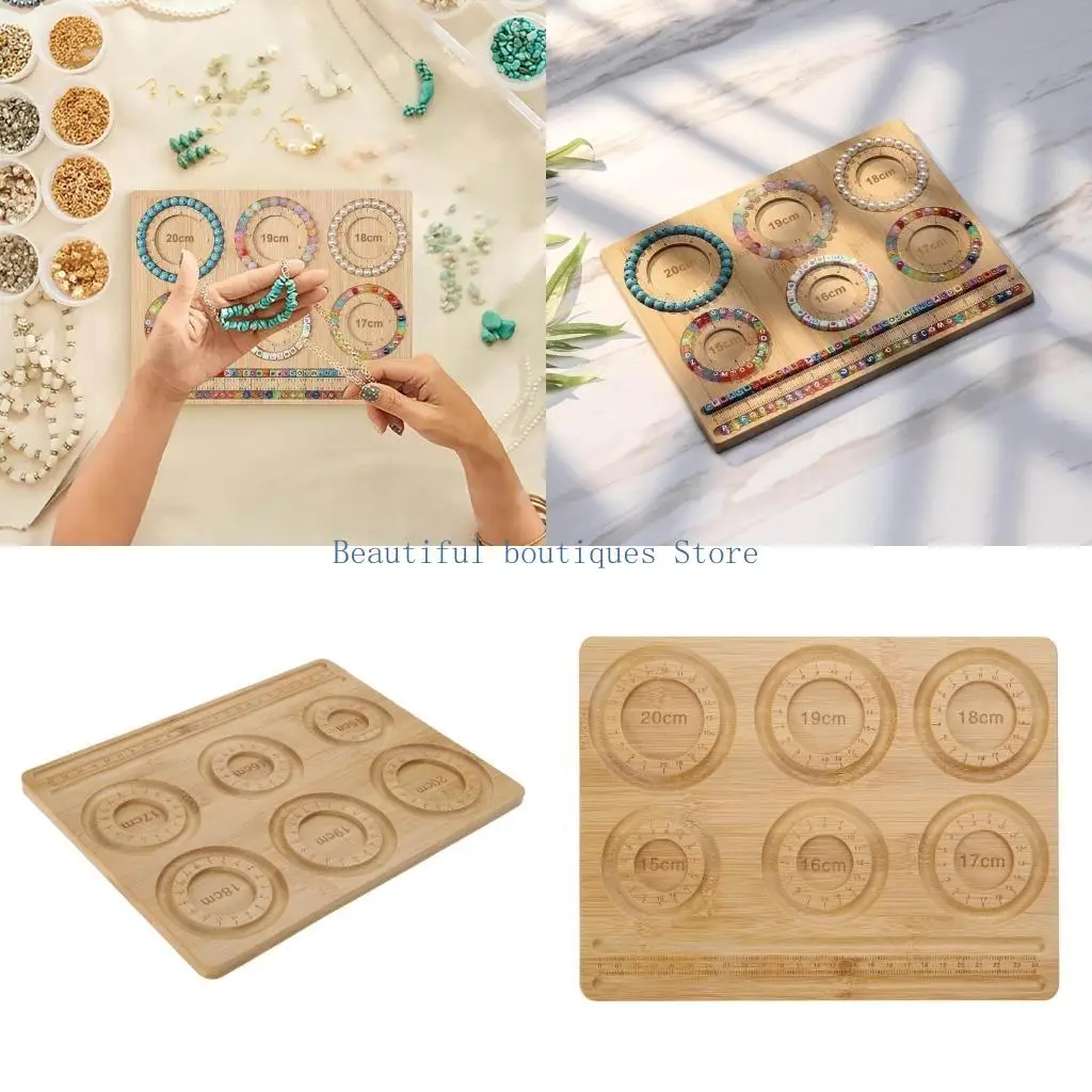 

U4LF Handy Bead Workstation Measuring Tool Accessory for Stunning Bracelets Necklaces