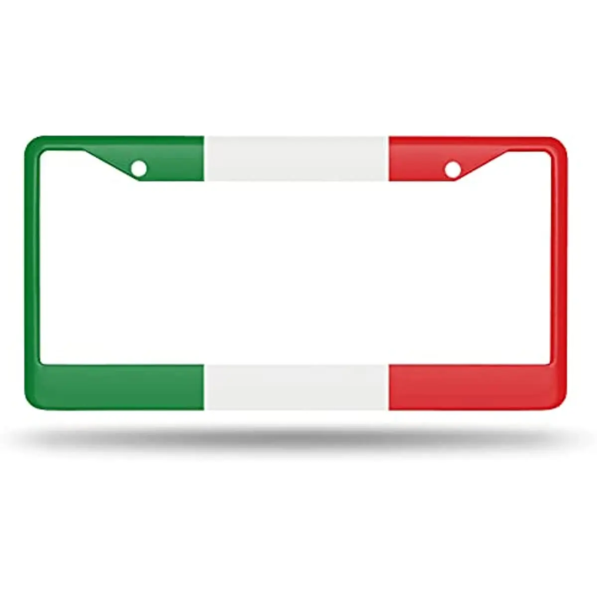 Italy Flag License Plate Frame Tag Frames National Flag License Plates Holder 2 Holes Cool Patriot Design Decorative Car Truck