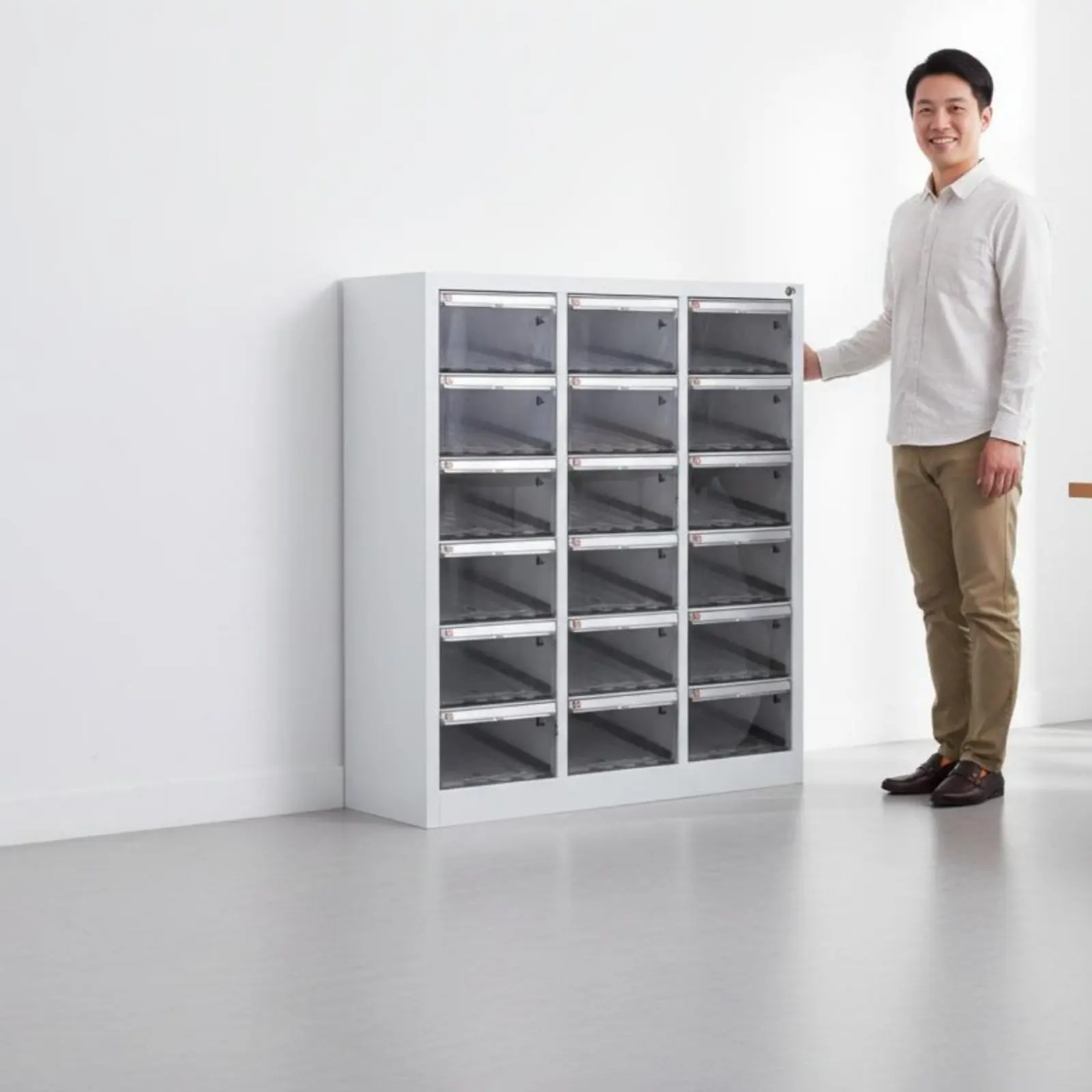 Stationery Organizer Cabinet Multi-Layer Drawer Storage Cabinet Metal Heavy Duty for Study Room view 5