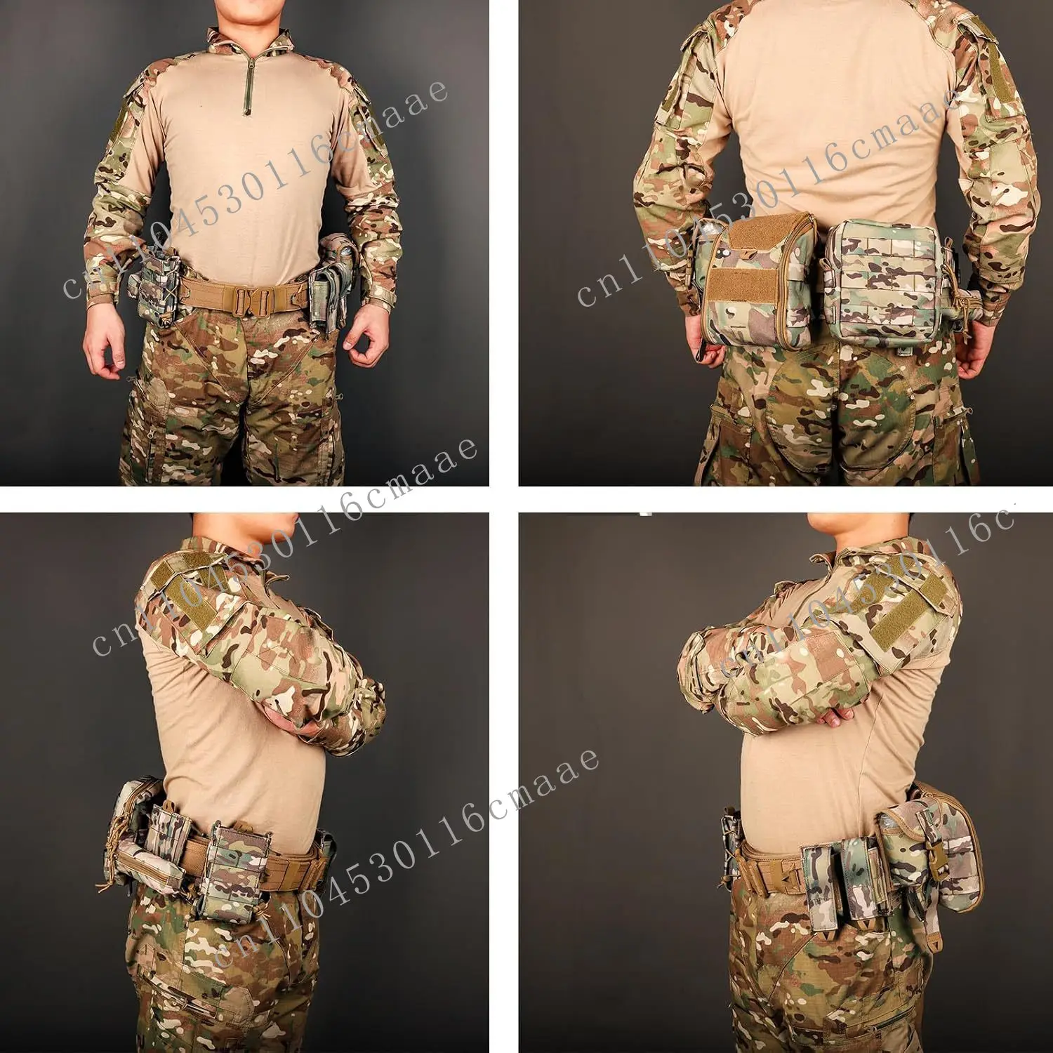 New duty waist seal eight-piece set quick release equipment fanny pack outdoor patrol multi-functional tactical belt wholesale