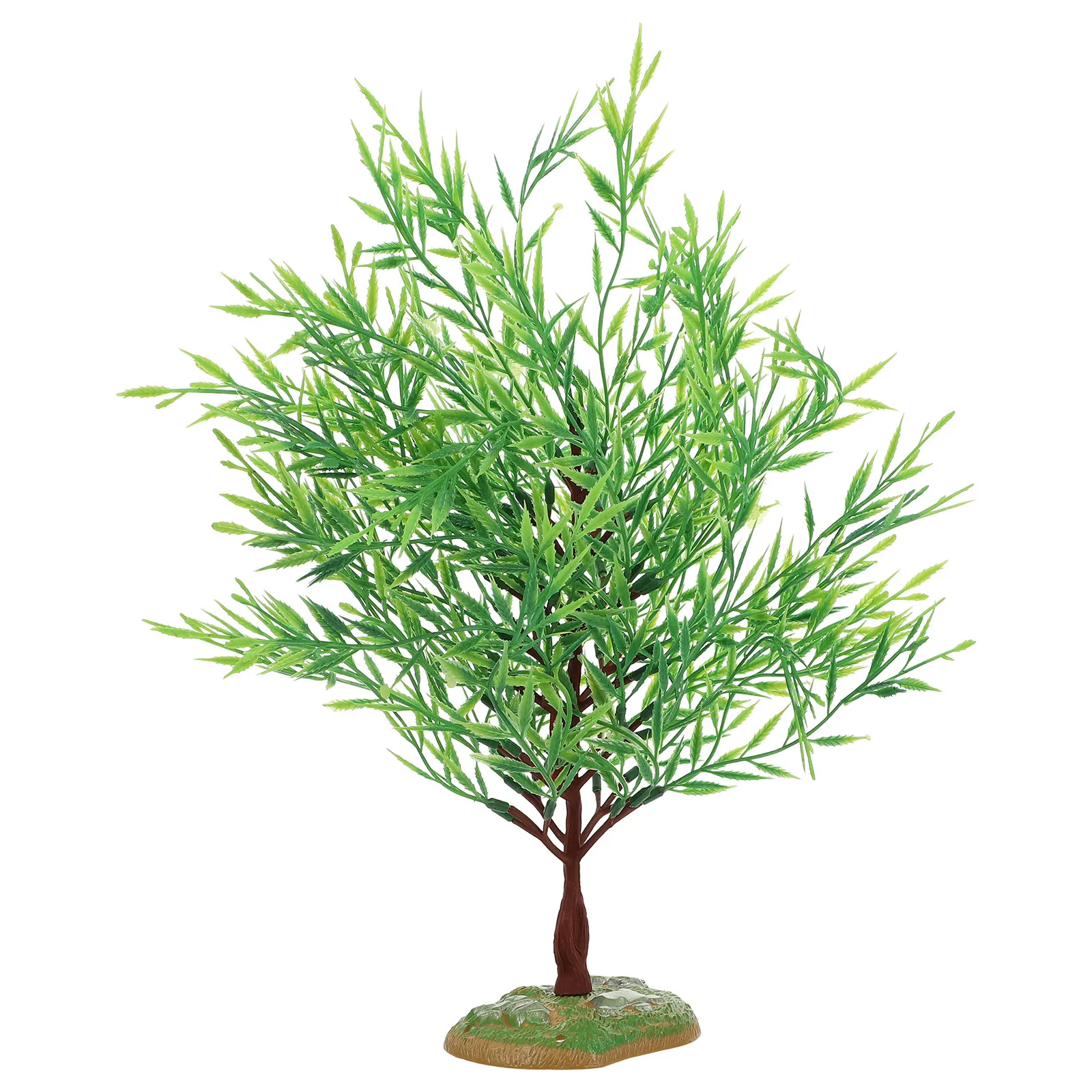 Bonsai Garden With Sand - Ornamen Lanskap Mikro Pohon Willow Simulasi,