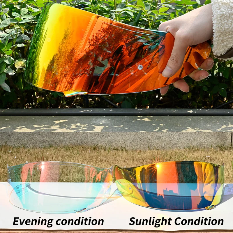 UV Cut Photochromic Helmet Shield Windproof Visor Replacement Lens for SHOEI GT Air Neotec Series Helmet