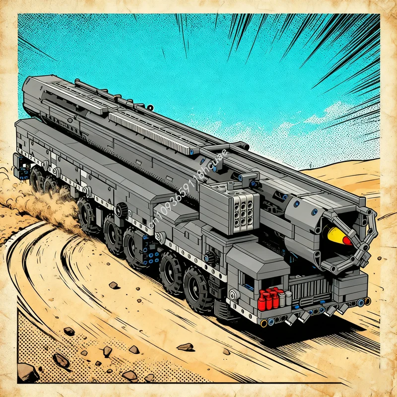 

4360pcs MOC MZKT RS Topol M SS Sickle Technical Model Christmas Gift Building Blocks Construction DIY Toys Education Brick Kids