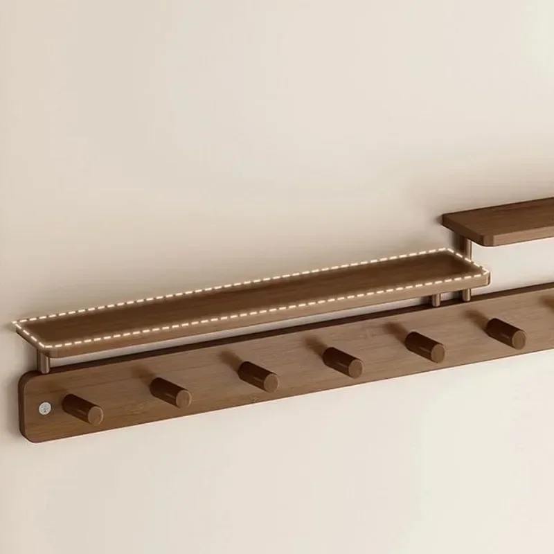 

Bamboo Wall Clothes Hanger Creative Simple Luxury Wall Hanging Coat Rack Bedroom Clothes Storage Living Room Home Furniture