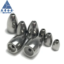 1.8g-63g Tungsten Flipping Weight Sinkers For Bass Fishing Tackle Accessories hole grinding