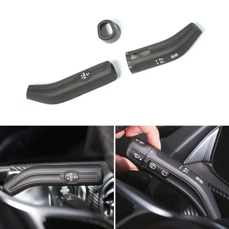 

For Mercedes Benz A B CLA GLA GLB Class W177 W247 C118 H247 X247 Car Inner Wiper Steering Lever Shift Lever Rod Cover Trim LHD