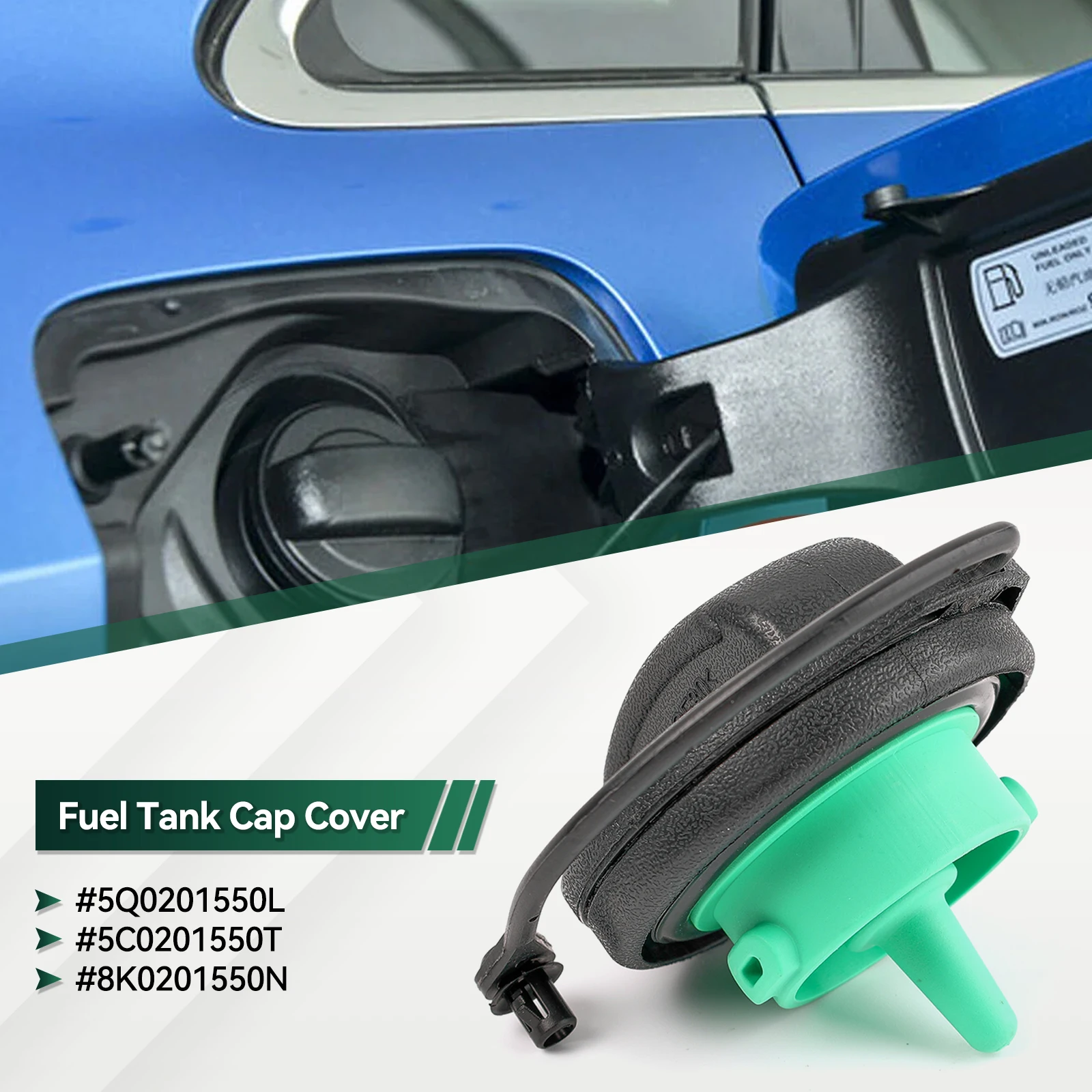 Coperchio del tappo del Gas di riempimento del serbatoio del carburante per auto per Audi A3 A4 A8 S8 A5 Q5 RS5 Volkswagen Jetta GTI Golf MK7 Eos Tiguan 5 c0201550t 8K0201550N