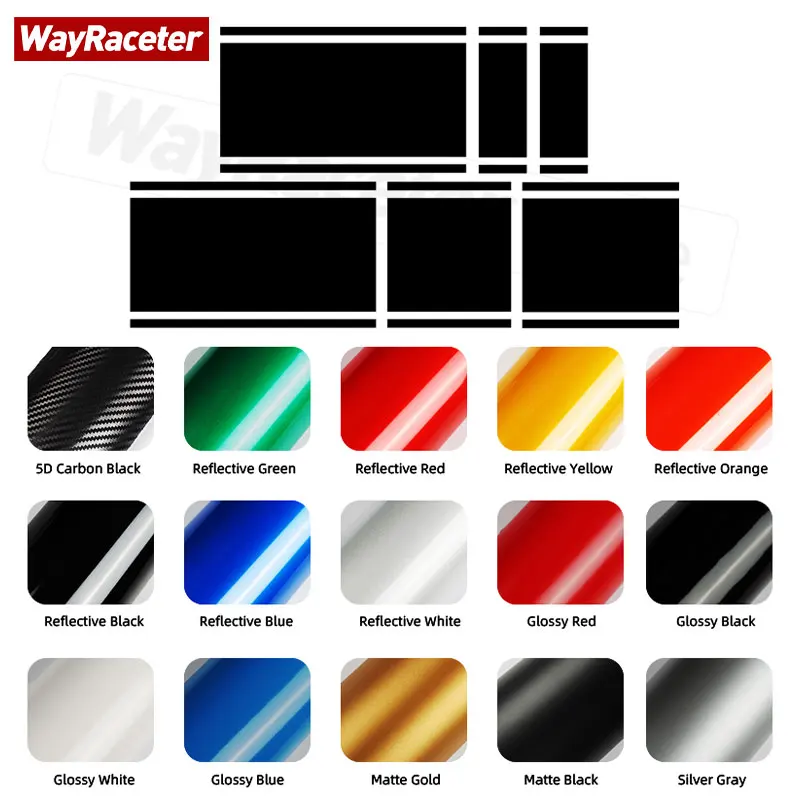 Car Hood Engine Cover Vinyl Matte Black Bonnet Stripes Roof Trunk Sticker For Ford Mustang Dark Horse GT 2024 2025 Accessories