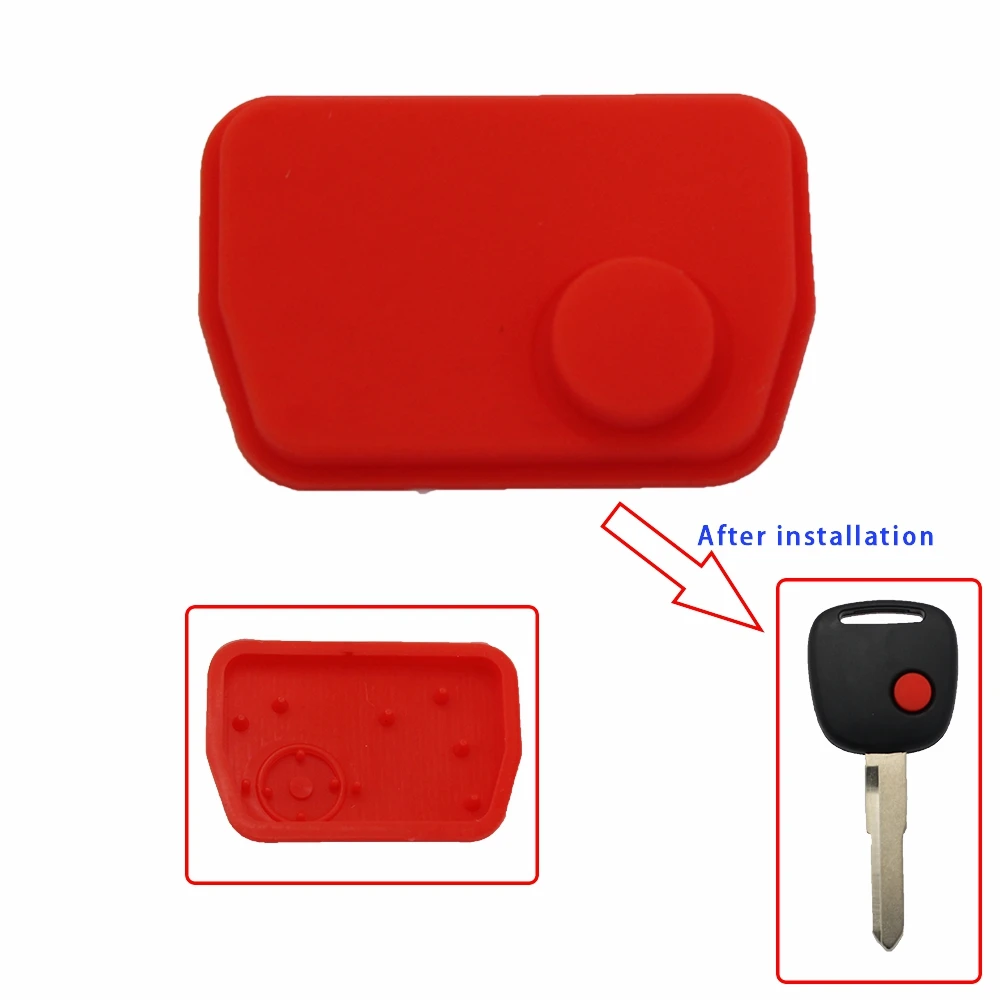 Cocolockey Silicone Car Key Pad for Suzuki for Mazda 1 Button Remote Shell Key Cover Case Fob Accessories