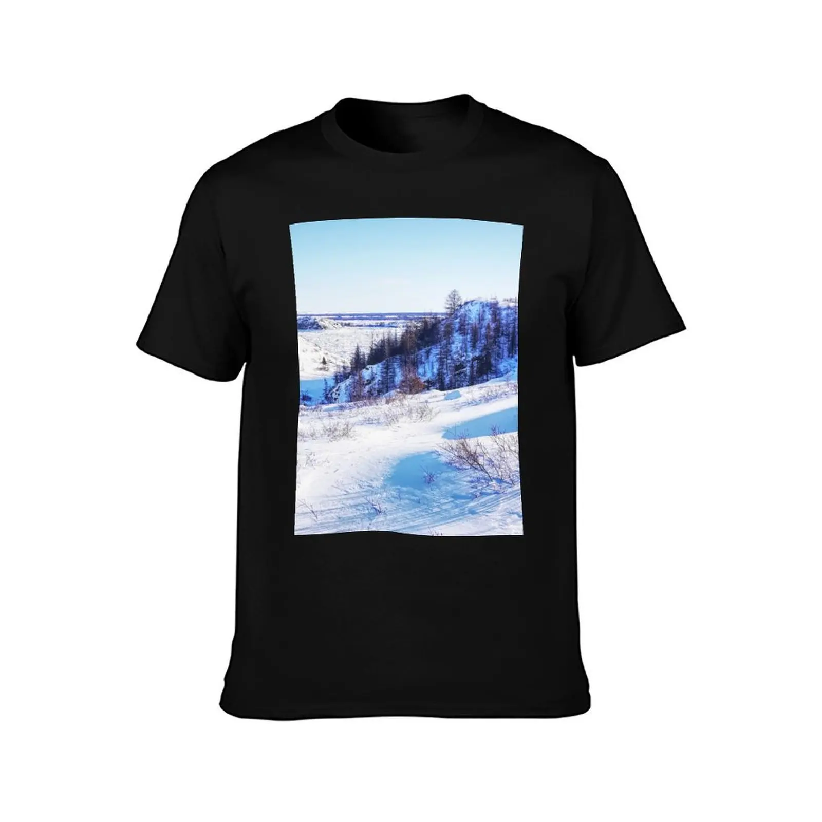 Mountain view in Kuujjuaq-Nunavik T-Shirt baggy shirts street wear Men's t-shirts