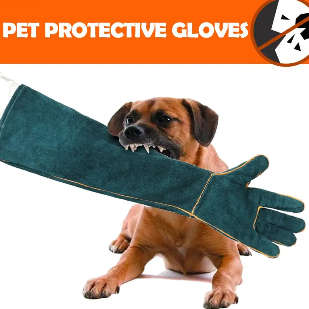 62cm Pet Training Anti-Bite Gloves Monitor Lizard Snake Thickened Anti-Bite And Lengthened Dog Protection Training Interact H7X1