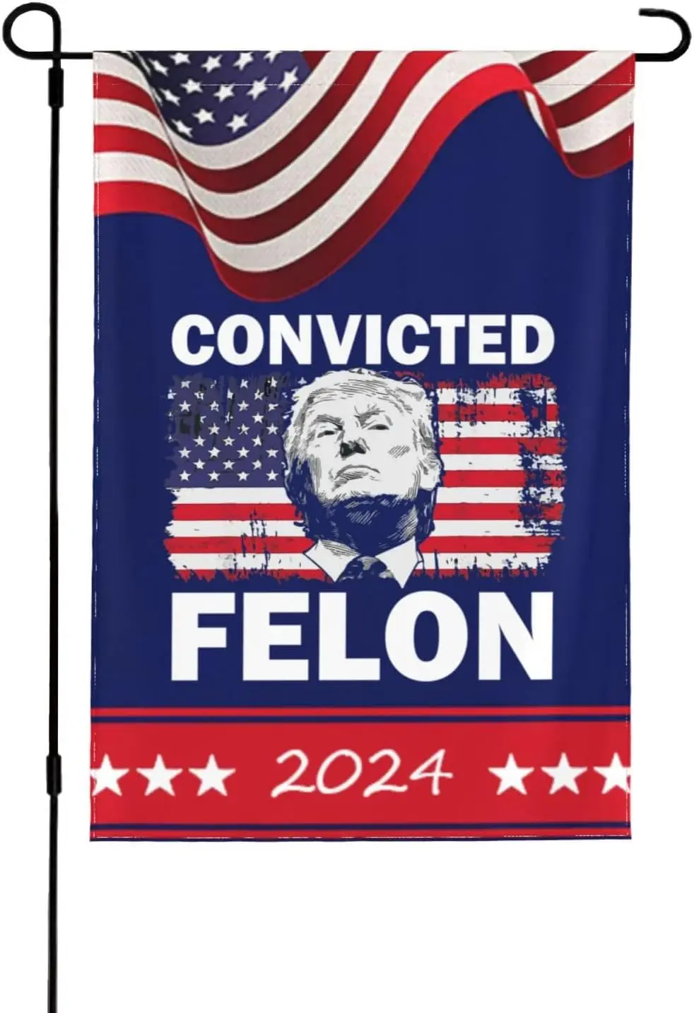 2024 Flag Convicted s Flags Convicted s Garden Flags Small Garden Flag 12x18 Double Sided Decorative Flag For All Season