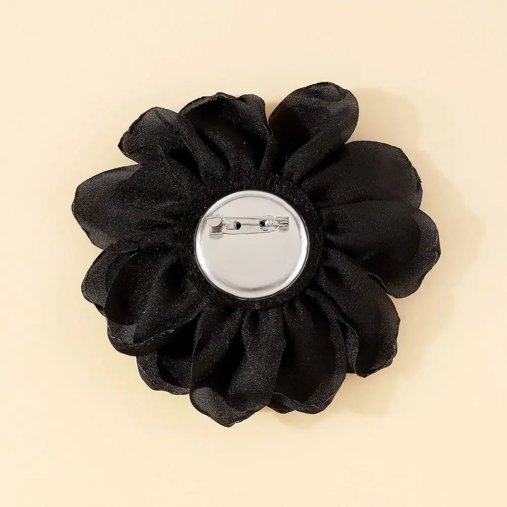 دبوس شعر ثلاثي الأبعاد مصنوع يدويًا للنساء ، بروش وردي رومانسي ، فن القماش ، مصنوع يدويًا ، إكسسوارات إبداعية ، موضة