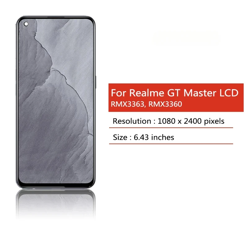 AMOLED For Oppo Realme GT Master Edition RMX3363, RMX3360 Pantalla lcd Display Touch Panel Screen Digitizer Assembly