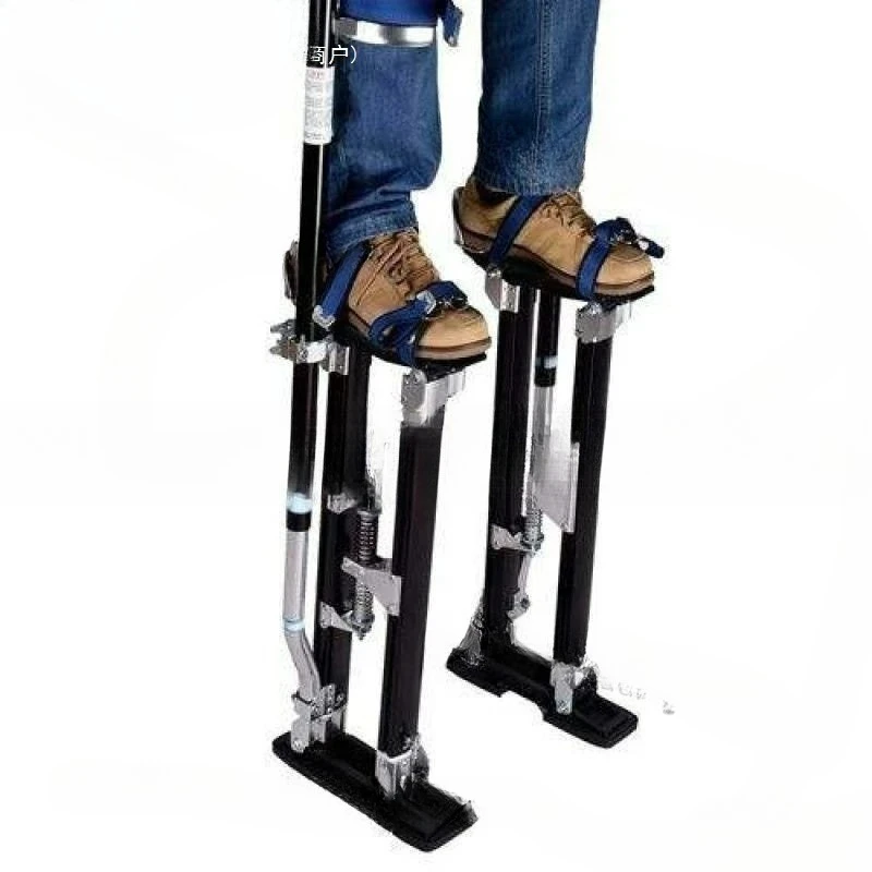Factory walking workers direct sales tripod stilts aluminum alloy woodworking stilts adjustment decoration mobile props