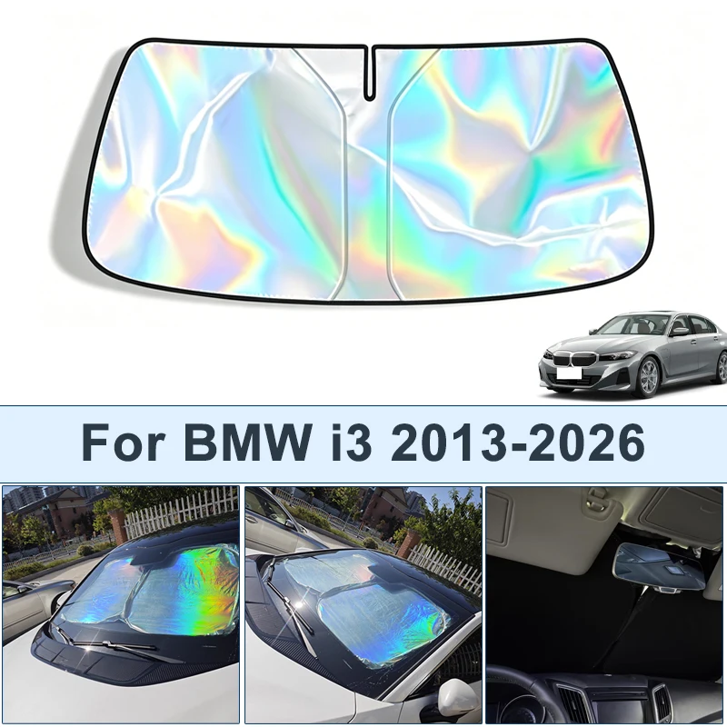 

Foldable Front Windshield Sun Shade For BMW i3 2013-2026 UV Reflective Sun Protection Cover Car Interior Accessories