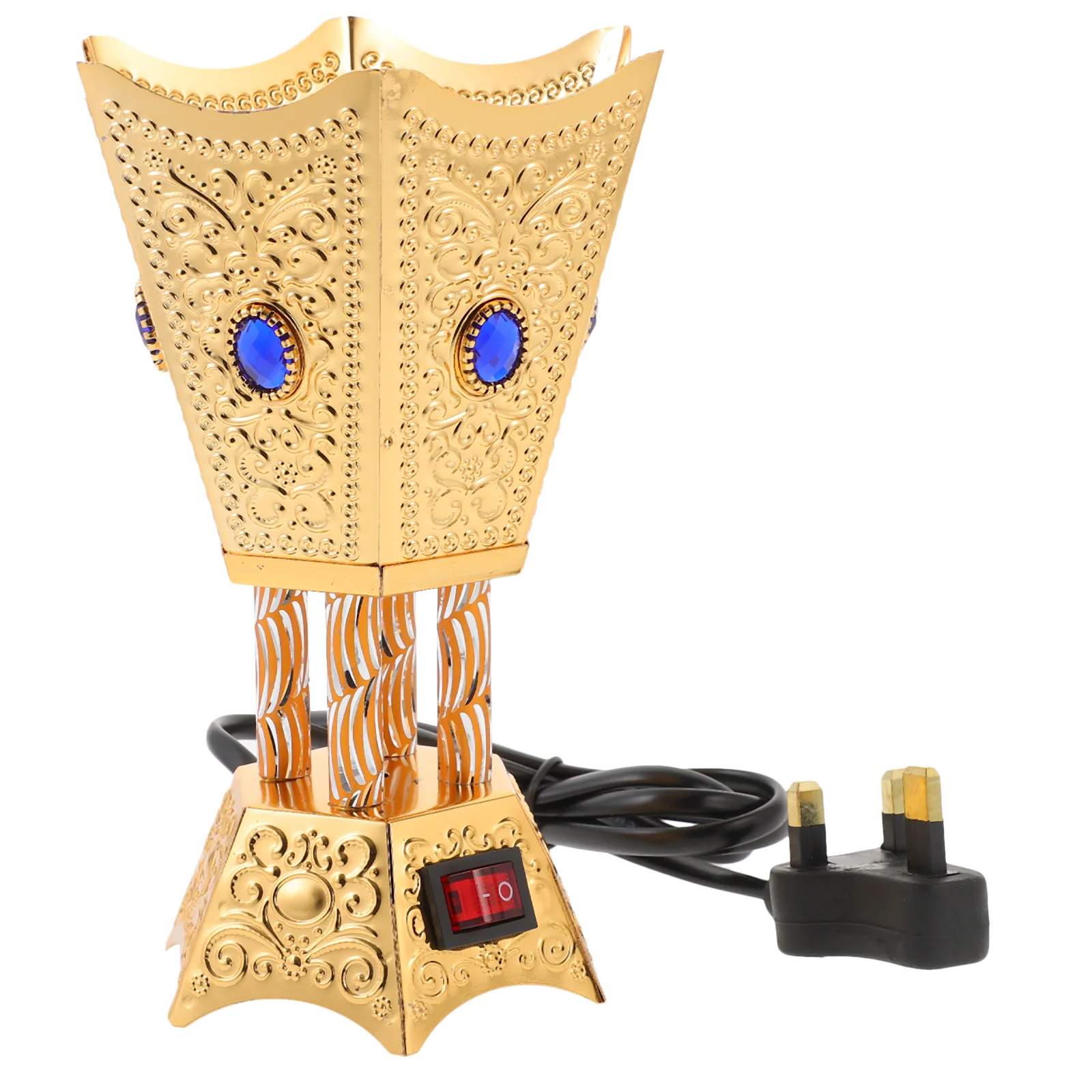 

Plug-in Incense Burner Retro Decor Censer Metal Holder Decorative Ornament Iron Electric