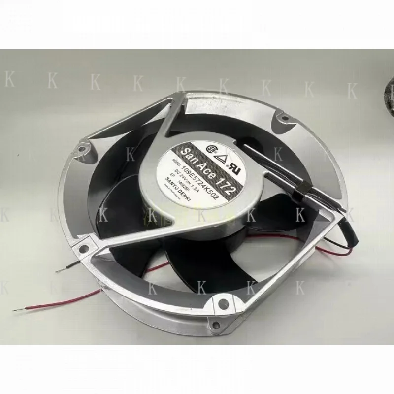 C  FOR Sanyo 109E5724K502 17251 DC24V 1.3A 17CM 2-Wire Inverter Cooling Fan
