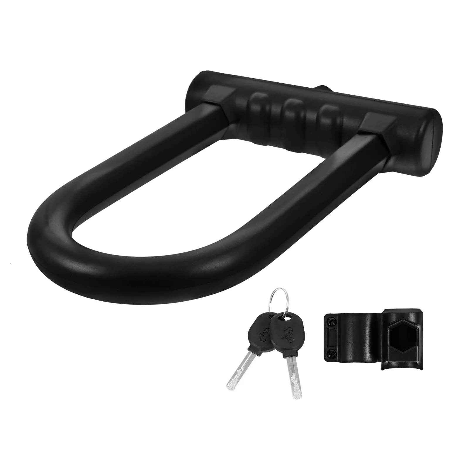 

U-shaped Silicone Bike Lock for Bicycle Motorcycle Dual Opening Anti-cut Security U Lock