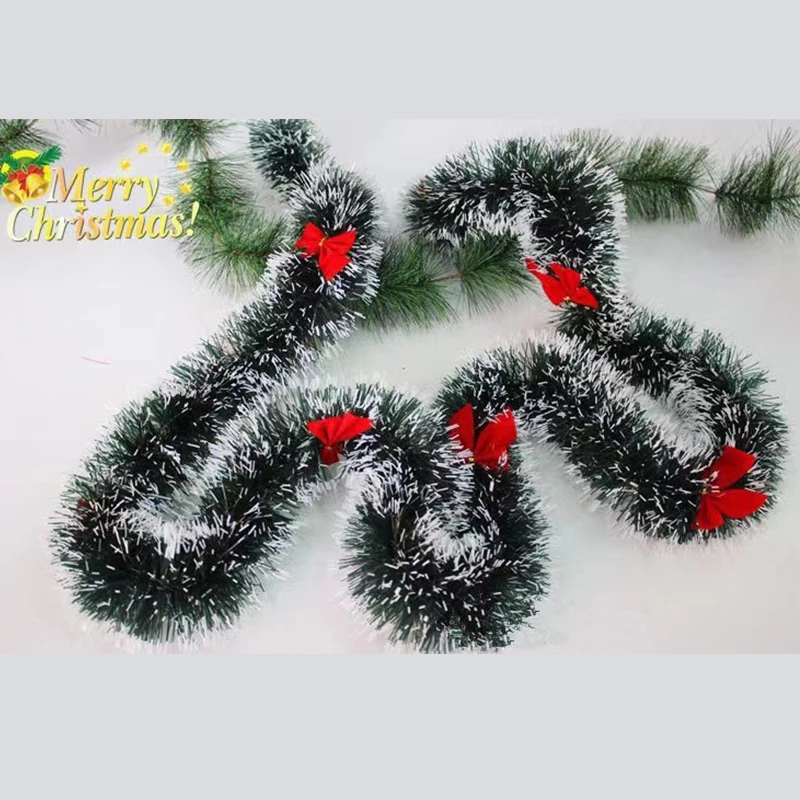 1pcs 2m Christmas Tree Decoration Christmas Present Festive Decorative Color Strips Bow Hotel Party Product Showcase Ribbon