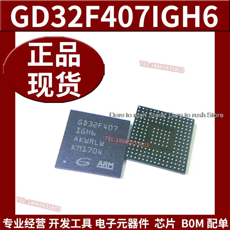 1pcs New GD32F407IGH6 BGA176    GD32F407