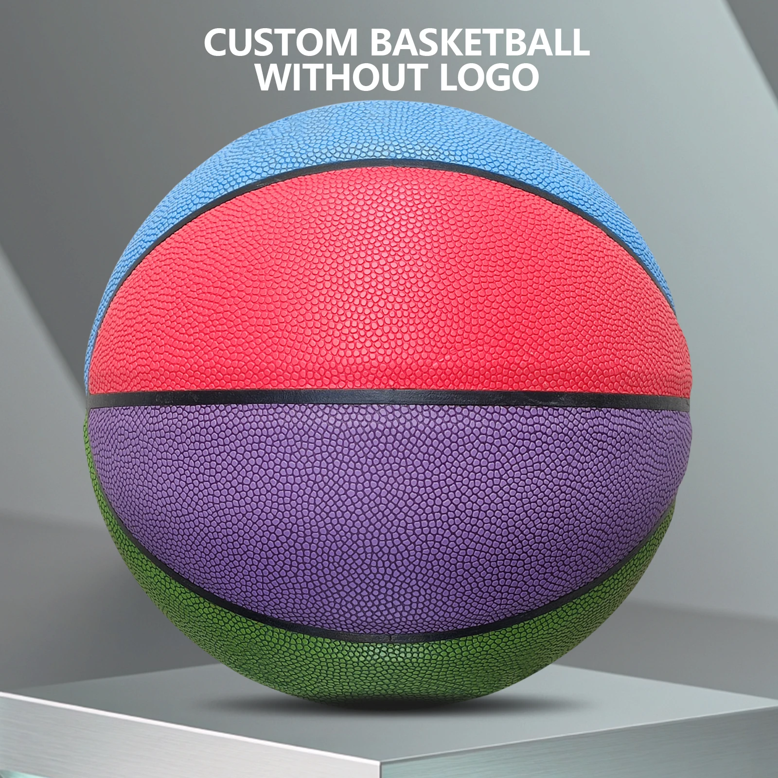 

Composite Leather No Logo Colored Basketball-Standard Size6/7 Indoor Outdoor For Team Game Training Basketball High Quality Ball