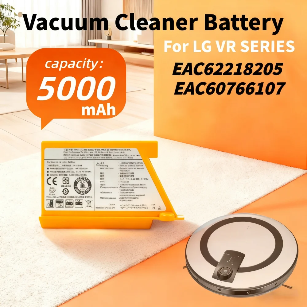 

Сменный аккумулятор 5000 мАч 14,4 В для LG VR6260LVM/VR6540LV/R76CIM/VR5940L робот-пылесос и швабра EAC62218205.