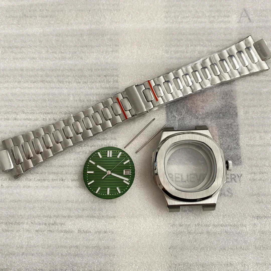 Корпус для часов из полипропилена, 40 мм, детали ремешка для часов, сапфировое стекло для модифицированного механизма Nautilus Sek Nh35 Nh36, водонепроницаемая сталь 316L