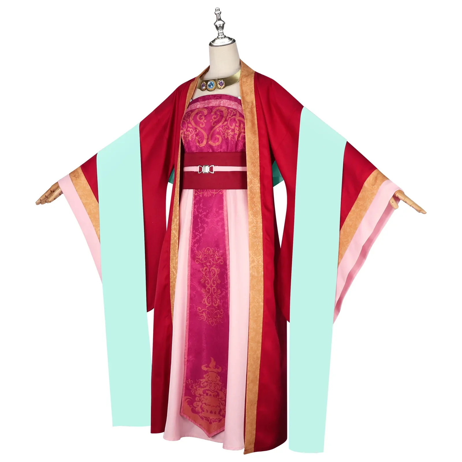 CosplayYuye المحظية الإمبراطورية تأثيري حلي شعر مستعار يوميات الصيدلية S2 أنيمي تأثيري فستان تقليدي قديم يوي الأحمر ها