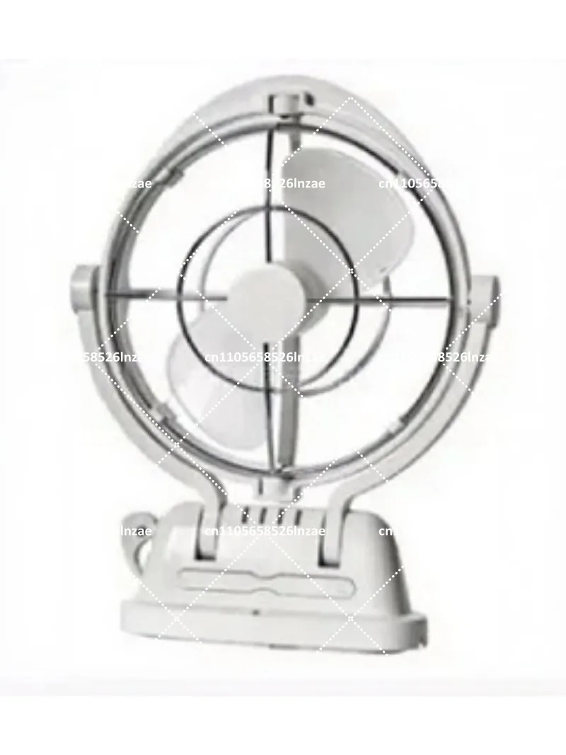 12V 24V RV Caravan Ventilation Fan, 360° Adjustable Silent Cooling Fan for Camper Interior Air Circulation