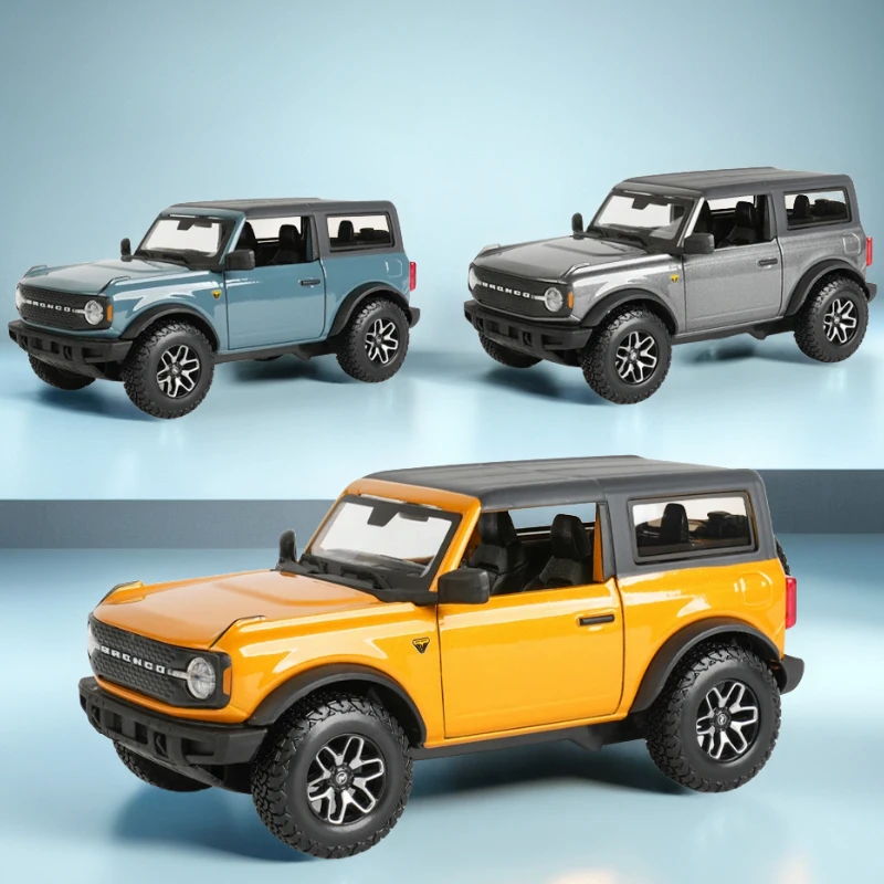 

Maisto 1:24 2021 Ford Bronco Badlands Blue Die Cast Vehicles Collectible Model Car Toys