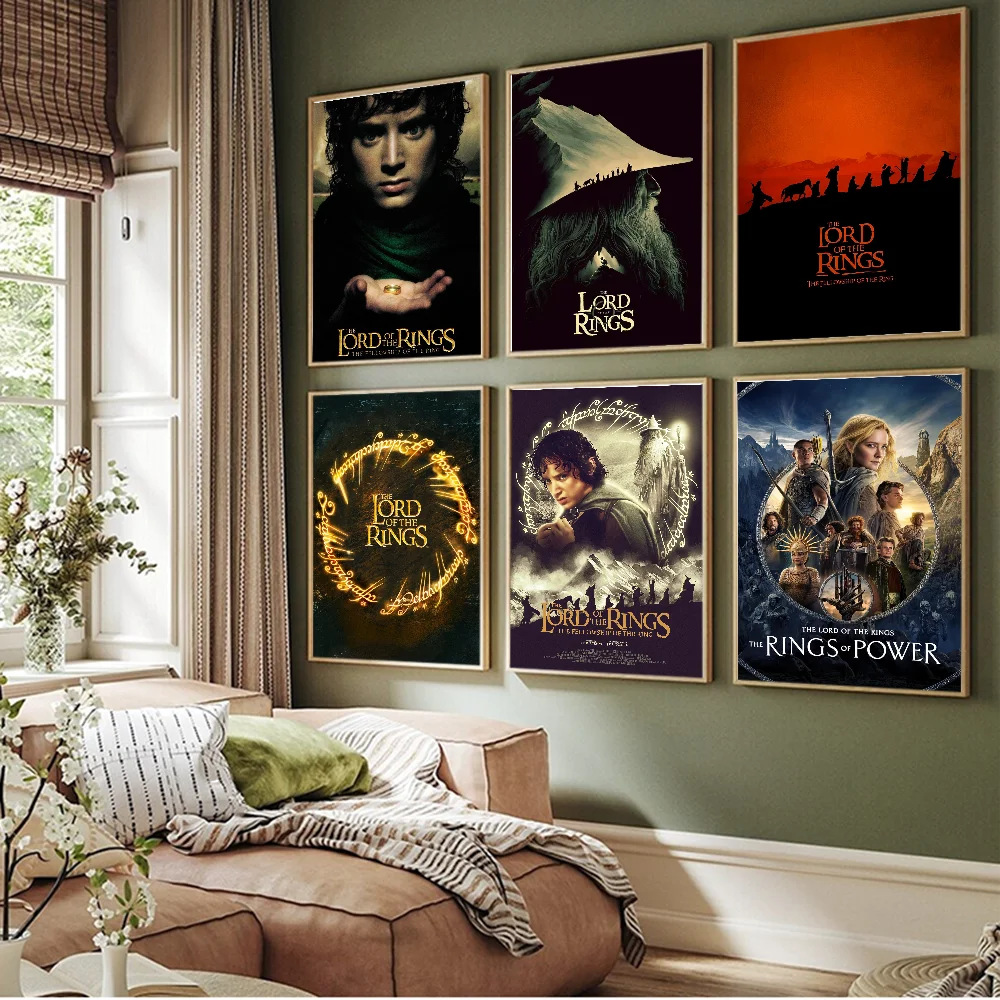 لوردات الخواتم R ملصقات الفيلم الكلاسيكي ، ملصق ورقي مقاوم للماء ، قهوة ، منزل ، ديكور بار ، ملصقات حائط فنية #6