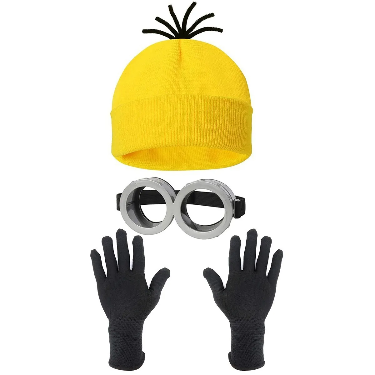 Mini Man Victor Gru Cosplay Costume Little Yellow Men Anime Cos Suit Cosplay Clothing Beanie Glasses Halloween Carnival Outfits