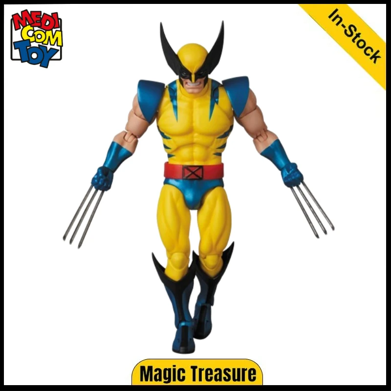 Original Medicom Toy MAFEX (No.096) X-Men Wolverine (Comic Version) James Howlett, Logan Anime Character Model Toy Collection