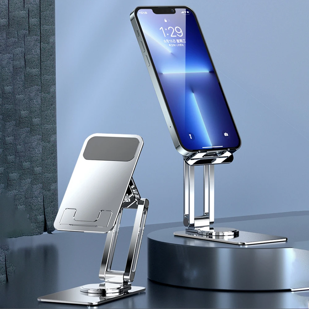 Desk Tablet Stand Foldable Metal Desktop Tablet Holder Support For iPad Pro Air Xiaomi Huawei Tab Pad Mipad Mobile Phone Mount