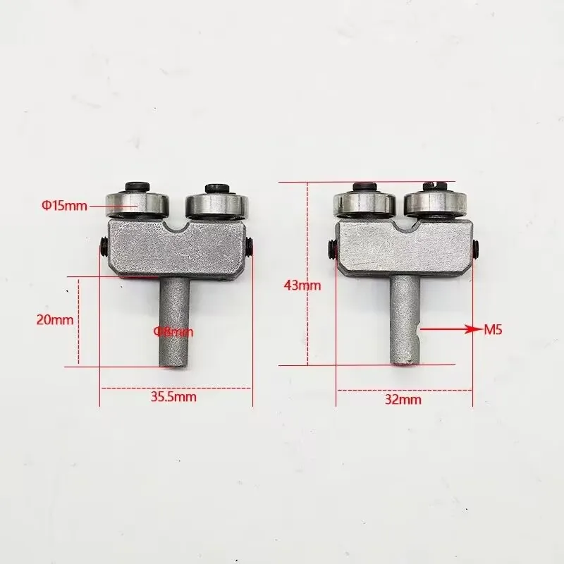 Bandsaw Blade Guides Wood Band Saw Ball Bearing Blade Guide For 9 8 Bandsaw Accessories A pair of 2PCS