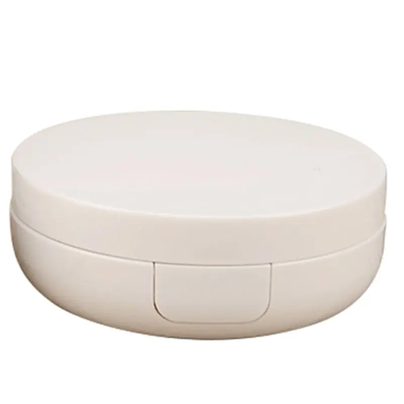 RXJC Loose Powder Compact Container Empty Portable Plastic DIY Makeup for Case Box with Puff Mirror