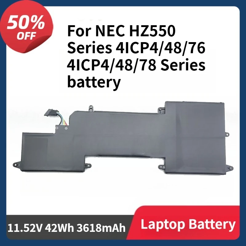 

PC-VP-BP116 Аккумулятор для ноутбука NEC HZ550 Series 4ICP4/48/76 4ICP4/48/78 Series 11,52 В 42 Втч 3618 мАч Аккумулятор