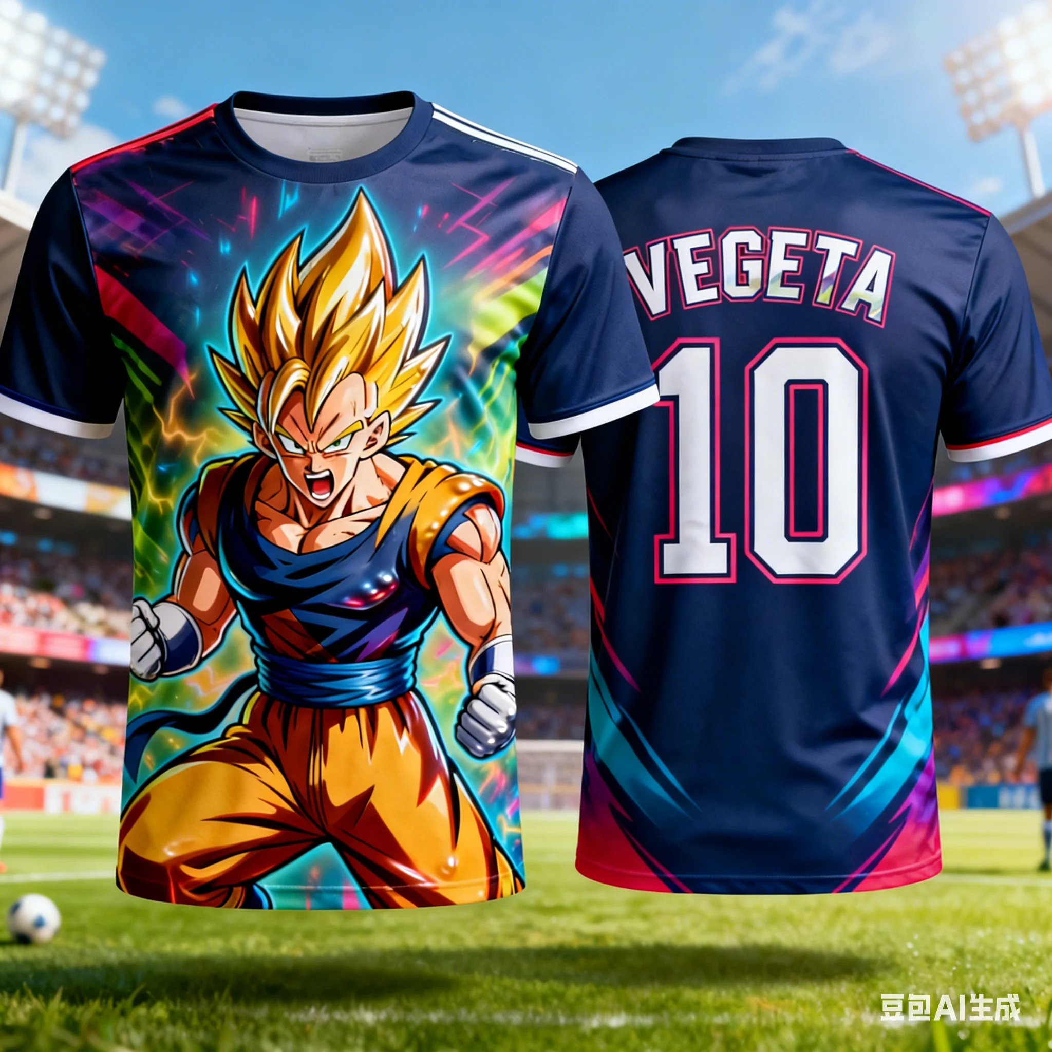 

026 Summer Dragon Ball T-Shirt Oversized Vegeta Super Saiyan 3D Print Gym Streetwear Breathable Unisex Tee for Adults Kids