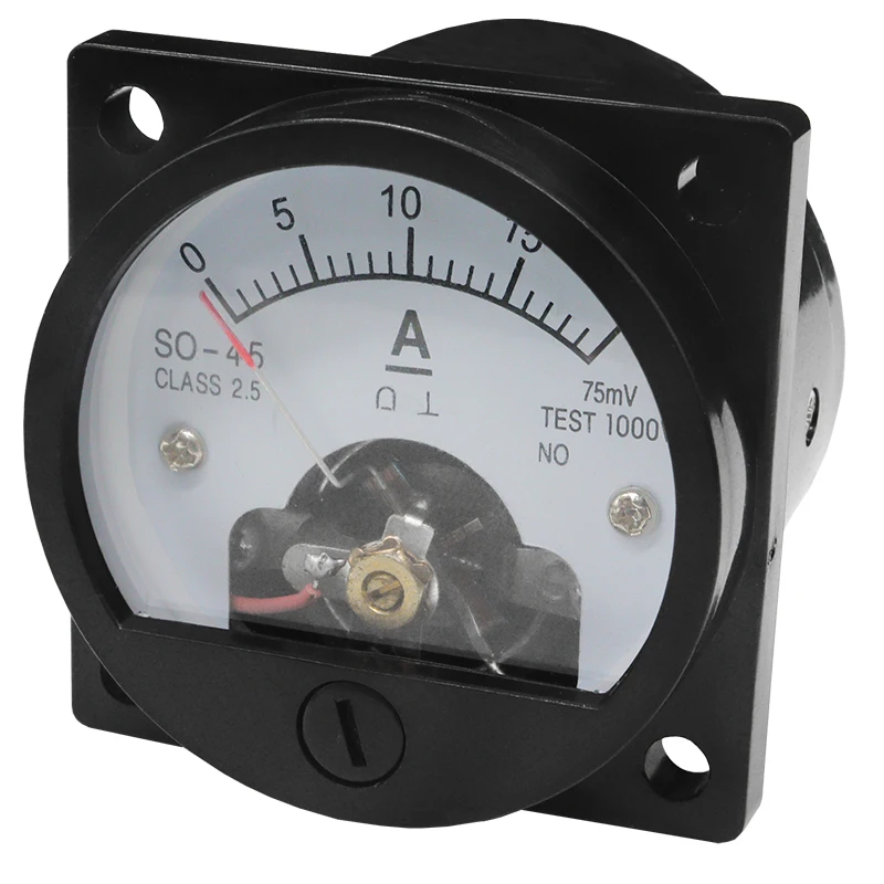 SO-45 Round Pointer DC Ammeter Current Meter 10A30A50A100A200A300A 45*45mm Directly on