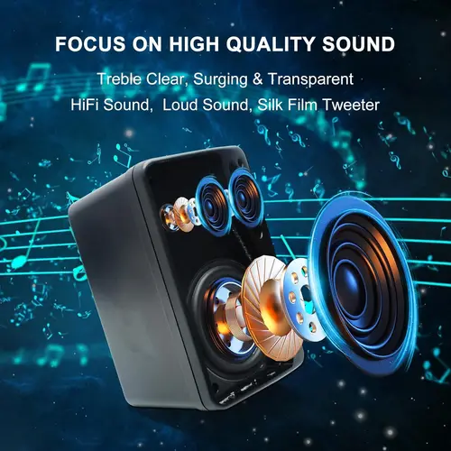 Imagen 2 del producto Herdio-altavoz pasivo para exteriores, 3,5 pulgadas, con cable, resistente al agua, 200W, 3 vías, montaje en pared montable Premium, para Patio, barco marino