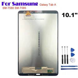 Tela LCD Para Samsung Galaxy Tab, Tela De Toque, Painel De Sensores, Montagem Digitador Com Quadro, 10.1 